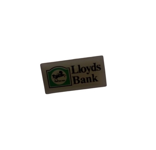 Vintage lloyds bank - bank, enamel