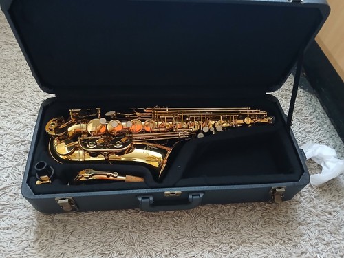 Slade saxophone with case - with,