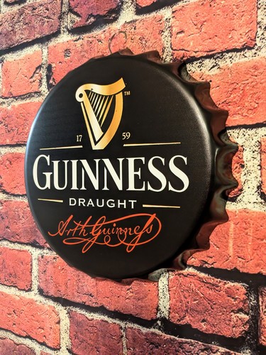 Guinness draught beer sign - beer,