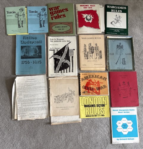 Wargame rule books x 1970s - rule,