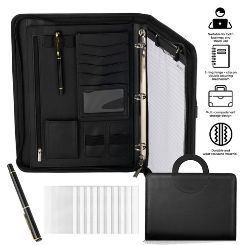 Leather portfolio folder - a4,