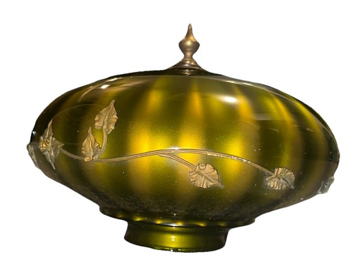 Vintage mcm green glass - green,