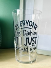 unique funny pint glass