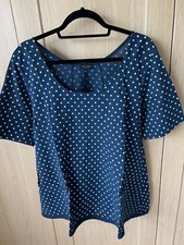 ladies top luca Vanucci navy one size New
