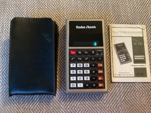 Radio shack vintage calculator - shack,