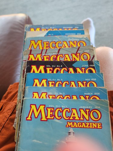 Meccano magazine 1956 bundle - meccano,
