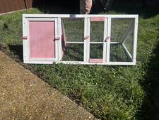 SMALL Rabbit/Guinea Pig RUN 4FT pink triangular  & Waterproof Cover