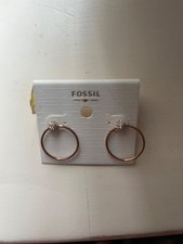 Fossil Rose Gold Earrings