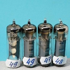 Quad Matched Tubes  4pcs x EL84 TUBES TELAM  ~ 6p14p ~ 6BQ5 ~  7189  = DDP