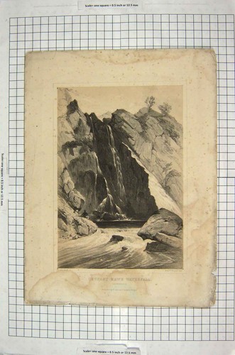 Original old antique - original, print