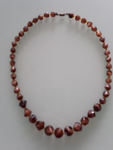 Brown and cream marbled glass - brown,