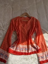 Uttam London Orange Paisley