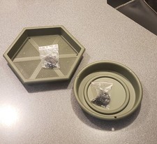 Bird Feeder & Bird Bath Hanging Garden Feeding Tray and Water Bath Outdoor 2X