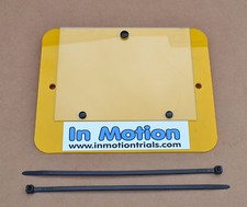Trials YELLOW  Number Plate