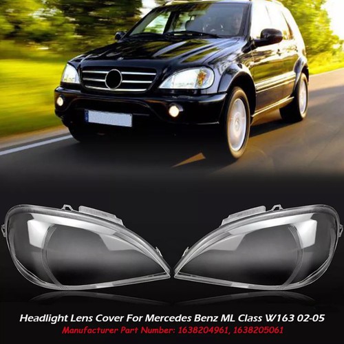 2pcs front headlight glass - 2pcs,