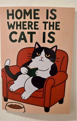 Funny cat postcard mini - postcard,