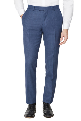 Bright blue suit trousers - bright,