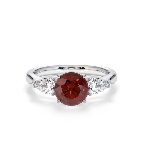 Solitaire round ctw garnet - solitaire,
