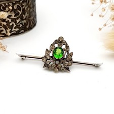 Art Deco Green & Clear Paste