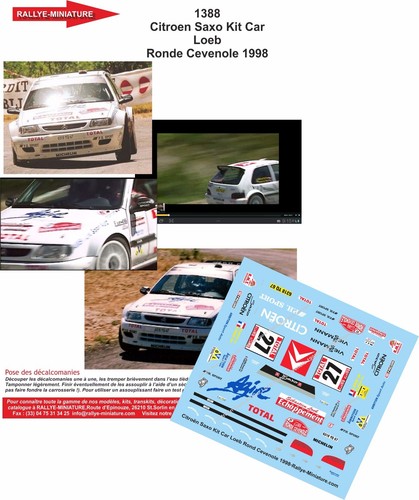 Decals ref 1388 - decals, citroen