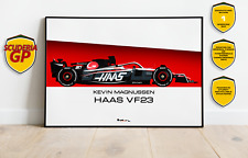 Nico Hulkenberg Kevin Magnussen 2023 HAAS VF23 F1 Print - Scuderia GP
