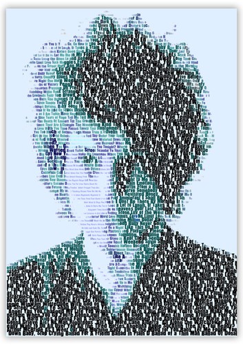 Bob dylan song titles poster - dylan,