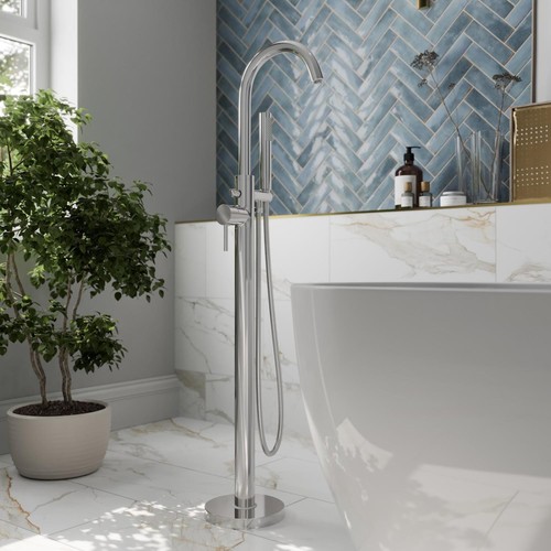 Freestanding bath shower - bath, mixer