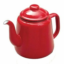 1.5L Falcon Red Enamel Tea Pot