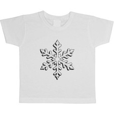 'Snowflake' Children's / Kid's Cotton T-Shirts (TS051202)