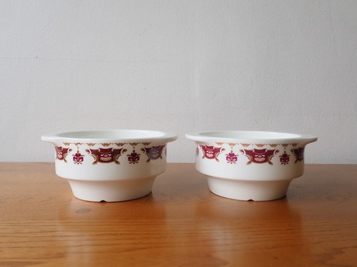 Wedgwood metallised soup bowls - wedgwood,