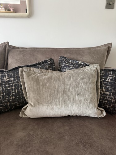 Cream velvet bolster - cream, cushion