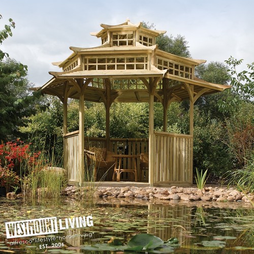 Wooden timber garden oriental - timber,