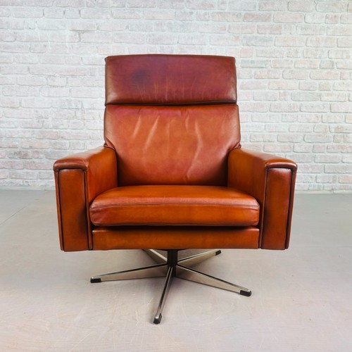 Vintage danish tan leather - tan,