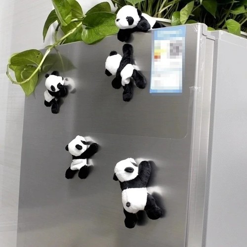 Panda fridge magnet cute plush - magnet,