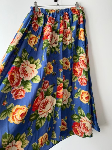 Vintage midi blue floral - midi,