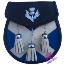 CC Saltire Leather Kilt