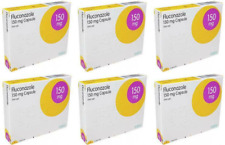 6 x Fluconazole 150mg Capsules Thrush Yeast Infection Antifungal Treatment