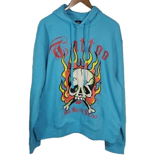 Hardy flame skull blue - ed,