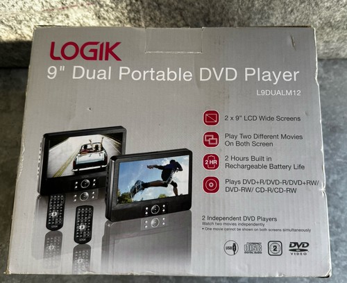 Logik dual portable dvd - logik, 9”