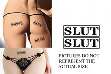 Large SLUT STAMP Temporary