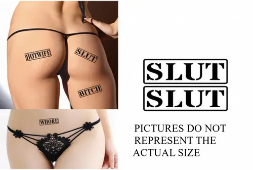 Large slut stamp temporary - stamp,