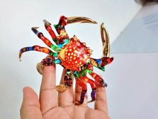 Jumbo crab handblown glass - crab,