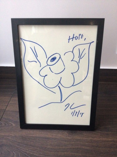 Jeff koons rare drawing - jeff,