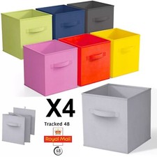 X4 Cube Storage Boxes Fabric