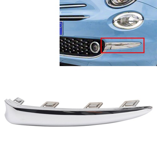 Left front bumper side chrome - front,