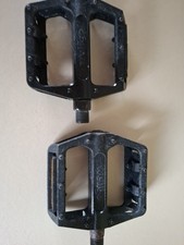 Flat Bike Pedals Wellgo B087U Alloy Platform 9/16" MTB/BMX Black Pair