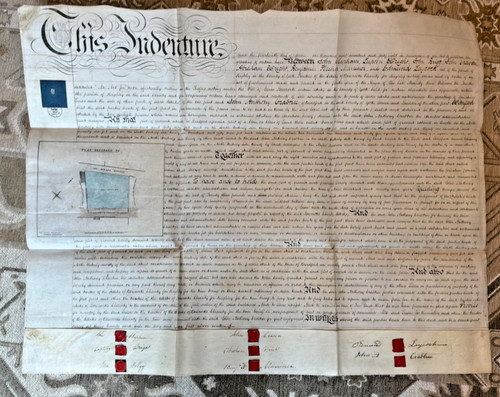 1848 indenture land deed - 1848,