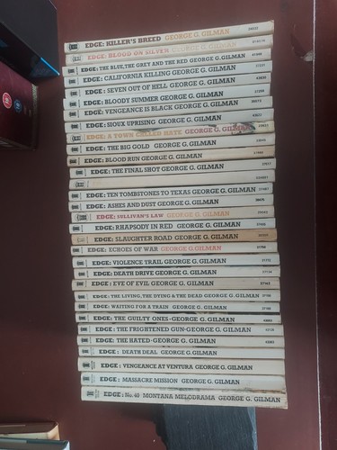 Edge to 40 paperbacks - edge,