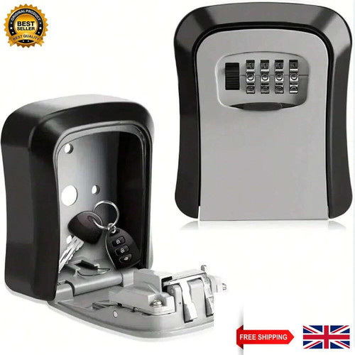 Wall mounted safe key - mounted, full