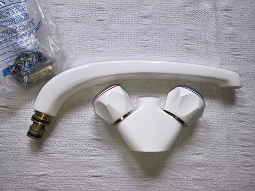 Kitchen monobloc tap dual - kitchen,